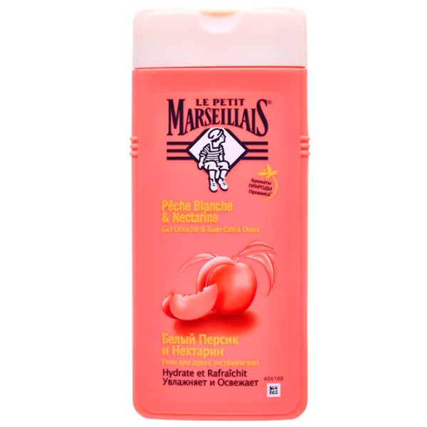 Gel de duș Le Petit Marseillais Piersic Alb și Nectarin Unisex photo 1 Gel de duș Le Petit Marseillais Piersic Alb și Nectarin Unisex photo 1