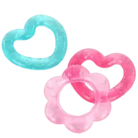 Jucărie pentru dentiție Bright Starts Chill & Teethe Pink de la 3 luni