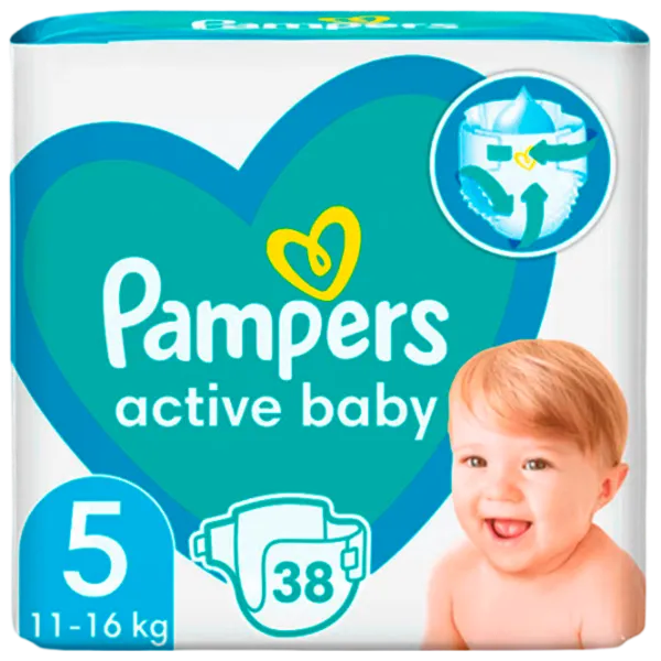 Подгузники для детей Pampers VPM JUNIOR 5 11 - 16 кг/ 38 шт. photo 1