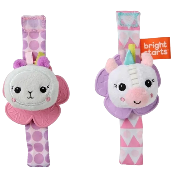 Игрушка для прорезывания зубов Bright Starts Lama vesela si Unicornul fericit от 0 месяцев photo 1