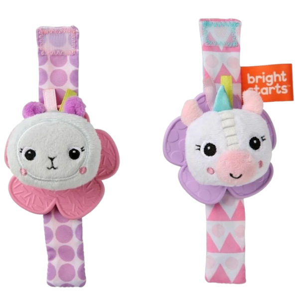 Игрушка для прорезывания зубов Bright Starts Lama vesela si Unicornul fericit от 0 месяцев photo 1