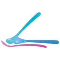 Lingură Nuby ID5586 Unisex/ 3+ luni/ Multicolor