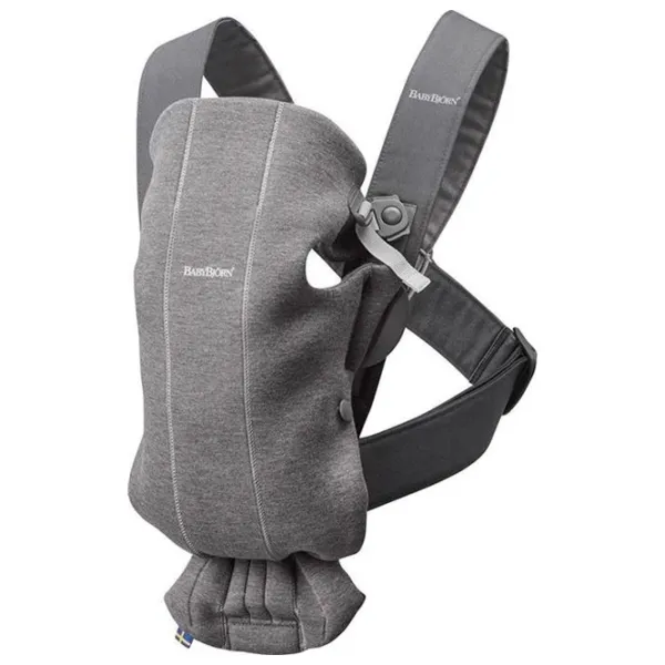 Marsupiu pentru copii BabyBjorn Mini Jersey () 11 kg/ Gray photo 1