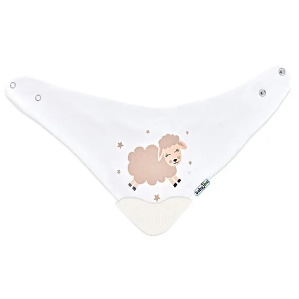 Bavetă BabyJem Cowboy Bib Clasică/ Bumbac/ White photo 1 Bavetă BabyJem Cowboy Bib Clasică/ Bumbac/ White photo 1