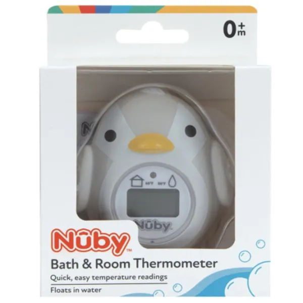 Термометр Электронный Nuby NV08010 Температура воды, комнатная температура/ Белый photo 1
