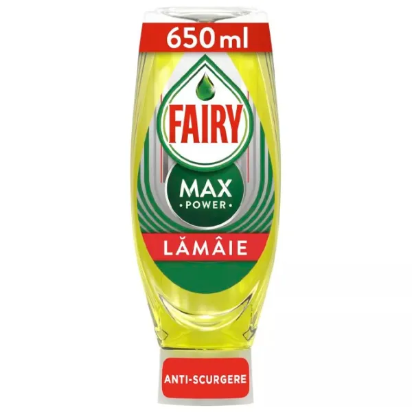Средство для мытья посуды Fairy Max Power 0.65 л/ Лимон photo 1 Средство для мытья посуды Fairy Max Power 0.65 л/ Лимон photo 1