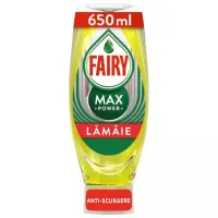 Detergent de vase Fairy Max Power 0.65 l/ Lămâie