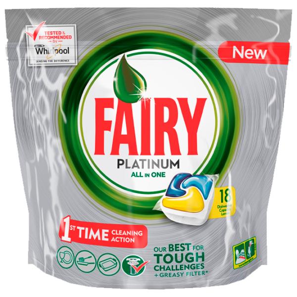 Средство для посудомоечных машин Fairy Platinum All in One  photo 1 Средство для посудомоечных машин Fairy Platinum All in One  photo 1