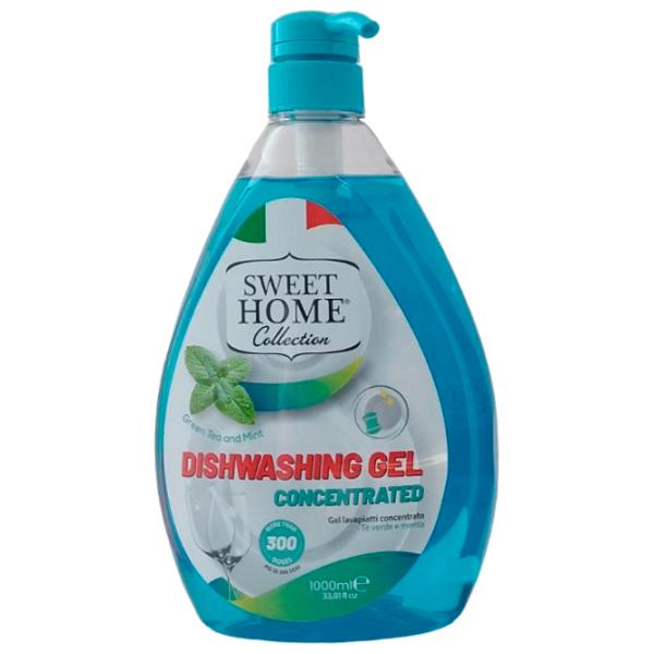 Средство для мытья посуды Sweet Home 1052545 1 л/ Зеленый чай с мятой photo 1