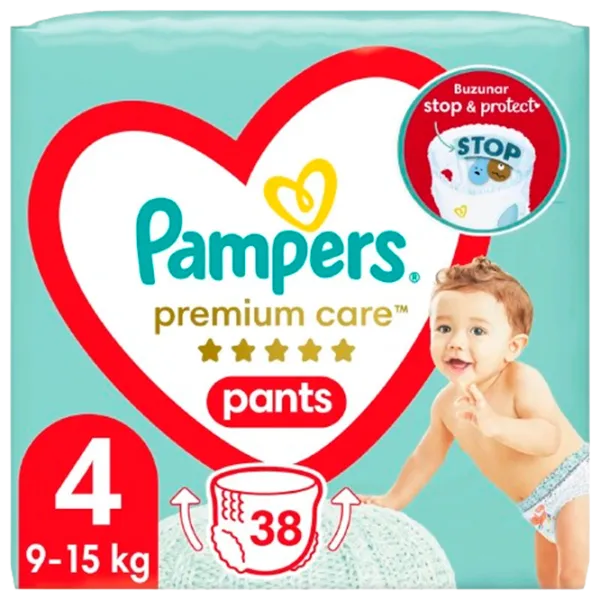Подгузники для детей Pampers Premium Care Pants 4 9 - 15 кг/ 38 шт. photo 1