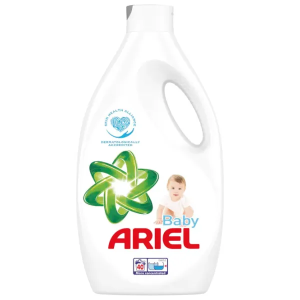 Gel de spălare Ariel Liquid Baby 2.2 kg 2.2l Număr spălări: 40 photo 1 Gel de spălare Ariel Liquid Baby 2.2 kg 2.2l Număr spălări: 40 photo 1