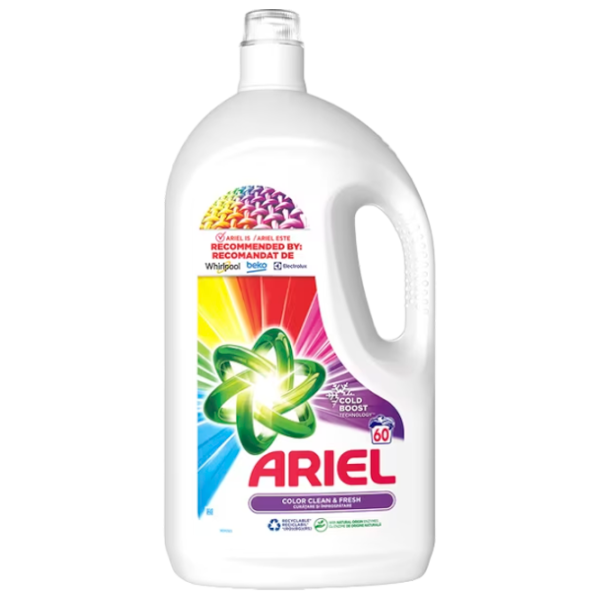 Gel de spălare Ariel Liquid Color 3.3 kg 3.3l Număr spălări: 60 photo 1