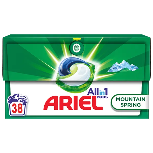 Detergent Ariel PODS MOUNTAIN SPRING 9.5 kg  Număr spălări: 38 photo 1