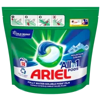 Моющее средство Ariel Pods Mountain Spring Gel 1.4 кг  Количество стирок: 58