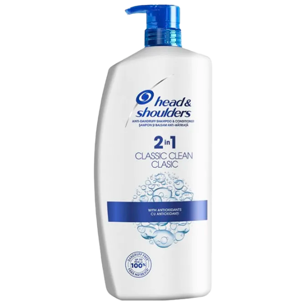 Шампунь Head & Shoulders Classic Clean Pump 2in1 900 мл photo 1