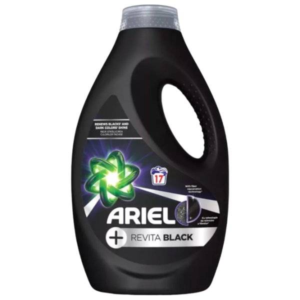 Gel de spălare Ariel Revita Black 0.9 kg 0.9l Număr spălări: 17 photo 1