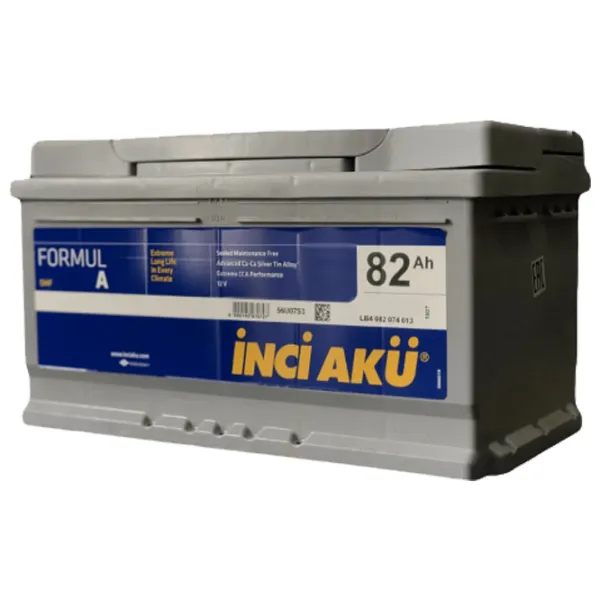 Авто аккумулятор Inci Aku FormulA EU 800A/ 82 Ач photo 1 Авто аккумулятор Inci Aku FormulA EU 800A/ 82 Ач photo 1