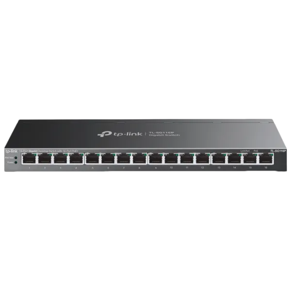 Коммутатор TP-Link TL-SG116P Черный photo 1 Коммутатор TP-Link TL-SG116P Черный photo 1