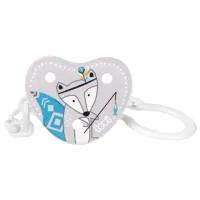 Клипса для пустышки Lovi Indian Summer для мальчиков/ 0 месяцев -/ Белый