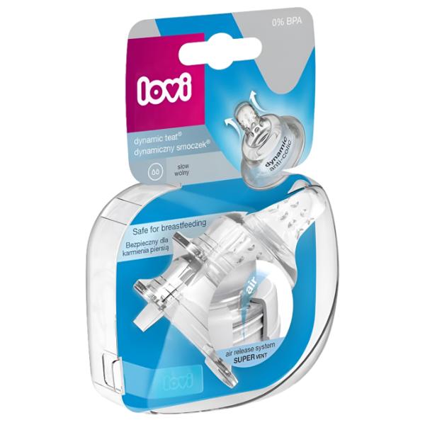 Tetină pentru biberon Lovi 18/ 751 Unisex/ Transparent photo 1