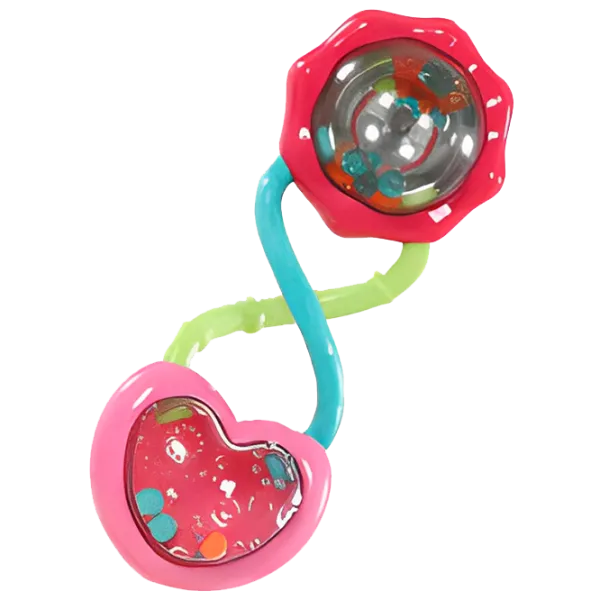 Интерактивная игрушка Bright Starts Barbell Rattle 074451102712 0.6+/ Разноцветный photo 1