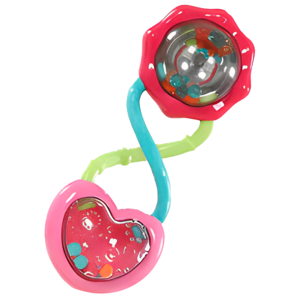 Интерактивная игрушка Bright Starts Barbell Rattle 074451102712 0.6+/ Разноцветный photo 1