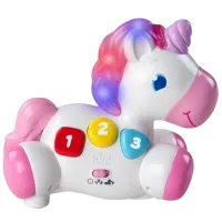 Интерактивная игрушка Bright Starts Rock & Glow Волшебный единорог 074451103078 0.6+/ Белый