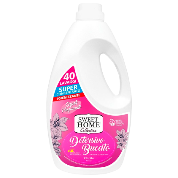 Gel de spălare Sweet Home Collection Flowery 2 kg 2l Număr spălări: 40 photo 1 Gel de spălare Sweet Home Collection Flowery 2 kg 2l Număr spălări: 40 photo 1