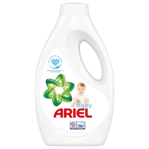 Gel de spălare Ariel Baby Liquid 1.1 kg 1.1l Număr spălări: 20 photo 1 Gel de spălare Ariel Baby Liquid 1.1 kg 1.1l Număr spălări: 20 photo 1