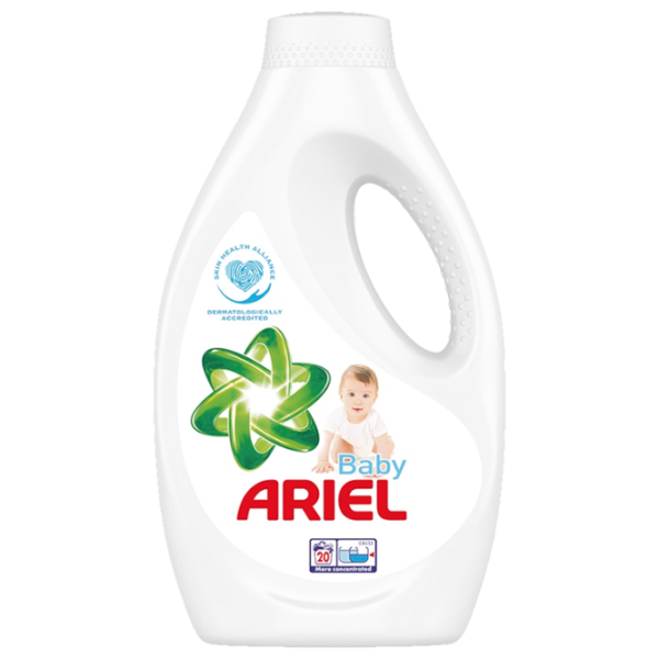 Gel de spălare Ariel Baby Liquid 1.1 kg 1.1l Număr spălări: 20 photo 1 Gel de spălare Ariel Baby Liquid 1.1 kg 1.1l Număr spălări: 20 photo 1