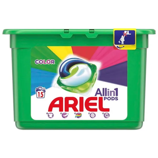 Detergent Ariel Pods Color Gel 0.4 kg  Număr spălări: 15 photo 1