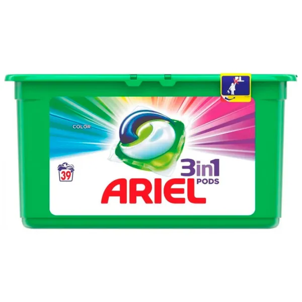 Detergent Ariel Pods Color Gel 1 kg  Număr spălări: 39 photo 1
