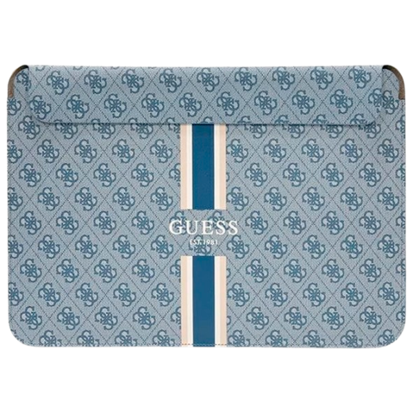 Husă pentru laptop GUESS 4G Printed Stripes 14"/ Blue photo 1
