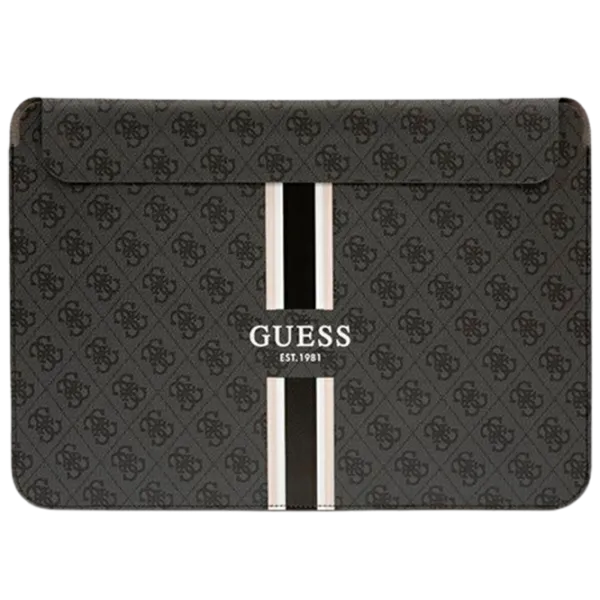 Husă pentru laptop GUESS 4G Printed Stripes 14"/ Black photo 1