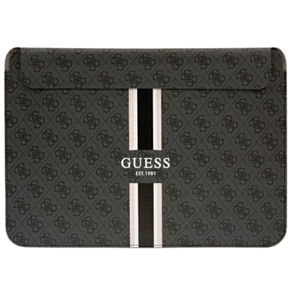 Husă pentru laptop GUESS 4G Printed Stripes 14"/ Black photo 1