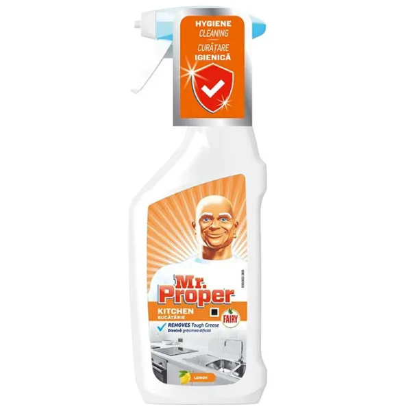 Soluție pentru bucătărie Mr. Proper Antibac Bucatarie Spray 23058374 pentru dezinfectare photo 1 Soluție pentru bucătărie Mr. Proper Antibac Bucatarie Spray 23058374 pentru dezinfectare photo 1