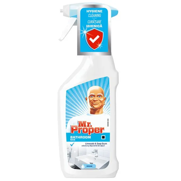 Средство для ванной комнаты Mr. Proper Antibac Baie Spray 23058375 для удаления следов воды photo 1 Средство для ванной комнаты Mr. Proper Antibac Baie Spray 23058375 для удаления следов воды photo 1