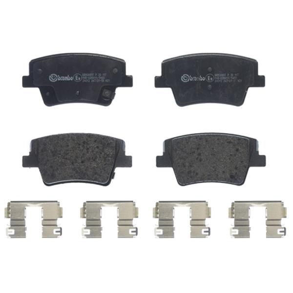 Тормозные колодки Brembo P 30 117 задние/ Дисковые photo 1 Тормозные колодки Brembo P 30 117 задние/ Дисковые photo 1