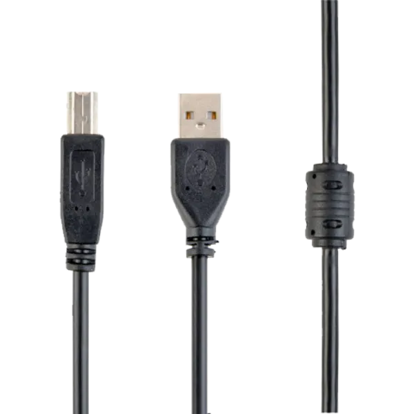 Кабель данных Cablexpert USB Type-A + USB Type-B 1.8 м/ Черный photo 1 Кабель данных Cablexpert USB Type-A + USB Type-B 1.8 м/ Черный photo 1