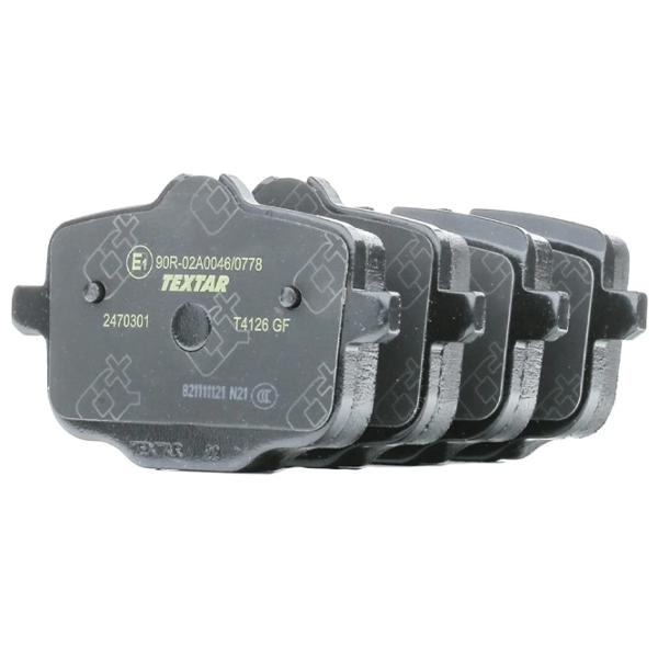 Тормозные колодки Textar 2470301 задние/ Дисковые photo 1 Тормозные колодки Textar 2470301 задние/ Дисковые photo 1