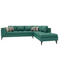 Canapea de colț Dogtas Lucca Plus (3120011661) Catifea/ Turquoise