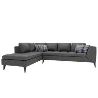 Угловой диван Dogtas Lucca Plus (3120011660) Бархат/ Серый