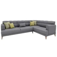 Canapea de colț Dogtas Madrid Right (3120010296) Velvet/ Gray