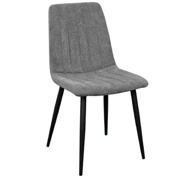 Scaun de bucătărie DecoPrim DC-90 Velvet/ Dark Gray Black photo 1 Scaun de bucătărie DecoPrim DC-90 Velvet/ Dark Gray Black photo 1