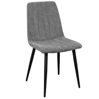 Кухонный стул DecoPrim DC-90 Вельвет/ Тёмно-серый Черный