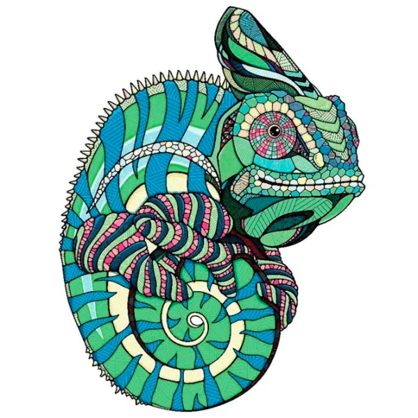Puzzle 2D Ewa Toys Chameleon S 8+/ Numărul de piese: 80 photo 1