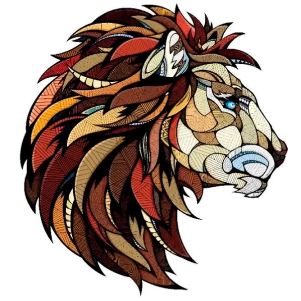 Пазл 2D Ewa Toys Lion S 8+/ Количество деталей: 80 photo 1