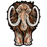 Puzzle 2D Ewa Toys Mastodon S 8+/ Numărul de piese: 80