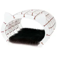 Когтеточка для кошек Ewa Toys Cat’s House Домик/ Напольная/ Белый