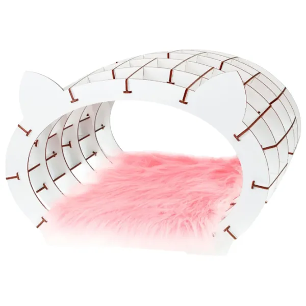 Когтеточка для кошек Ewa Toys Cat’s House Домик/ Напольная/ Белый photo 1